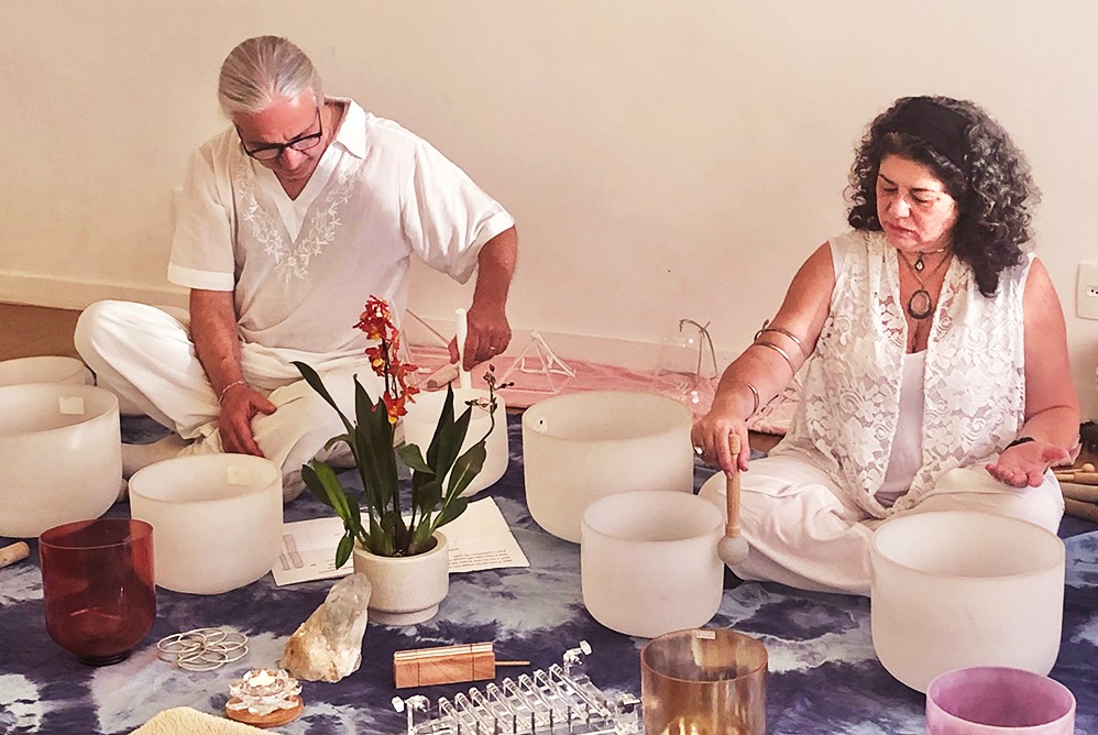 Workshop Sound Healing com Tigelas de Cristal e Instrumentos de Quartzo